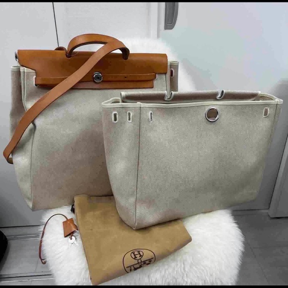 Authentic Vintage Hérmes Herbag (XL and Medium Size included) - Picture 1 of 5
